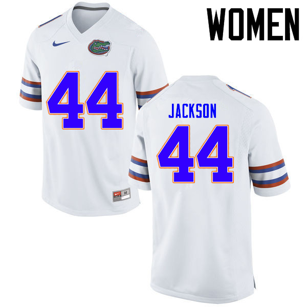 Women Florida Gators #44 Rayshad Jackson College Football Jerseys Sale-White